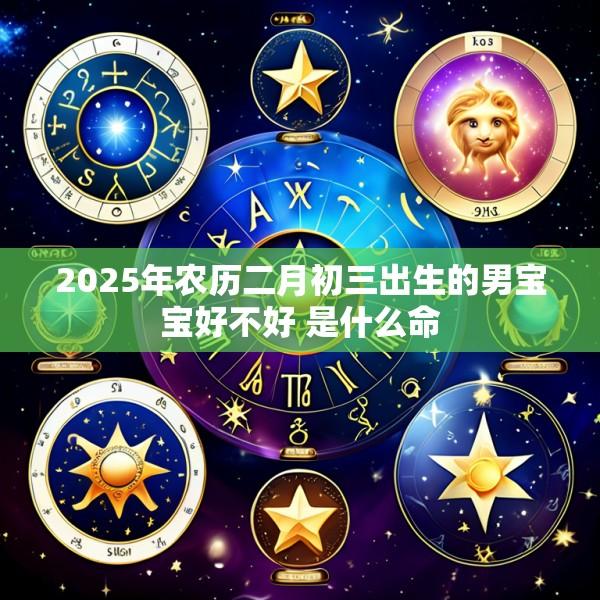 2025年农历二月初三出生的男宝宝好不好 是什么命