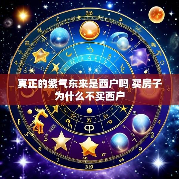 真正的紫气东来是西户吗 买房子为什么不买西户