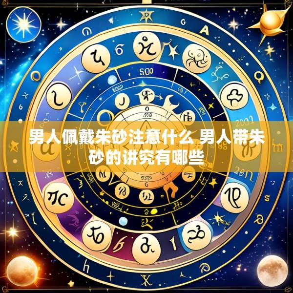 男人佩戴朱砂注意什么 男人带朱砂的讲究有哪些