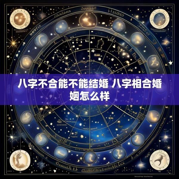八字不合能不能结婚 八字相合婚姻怎么样