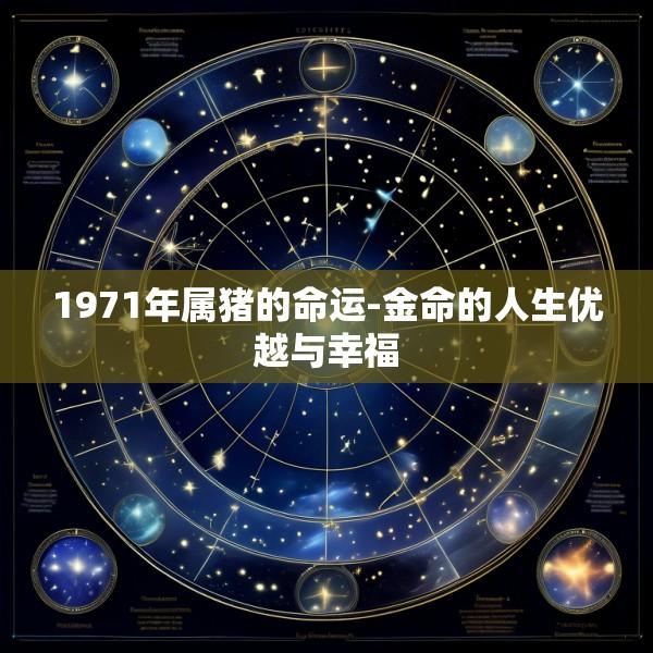 1971年属猪的命运-金命的人生优越与幸福