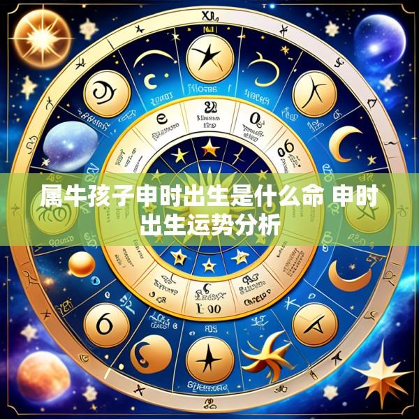 属牛孩子申时出生是什么命 申时出生运势分析