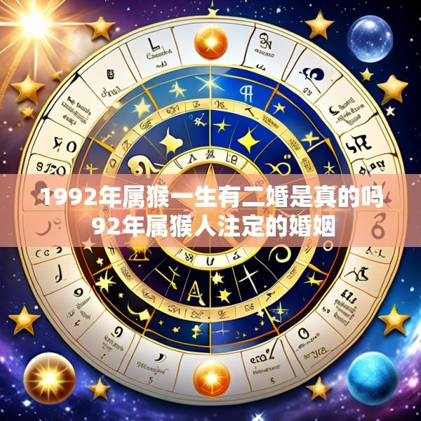 1992年属猴一生有二婚是真的吗 92年属猴人注定的婚姻