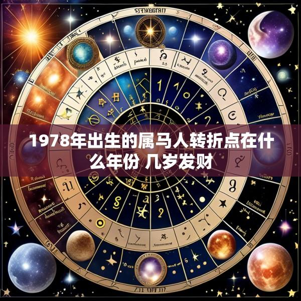 1978年出生的属马人转折点在什么年份 几岁发财
