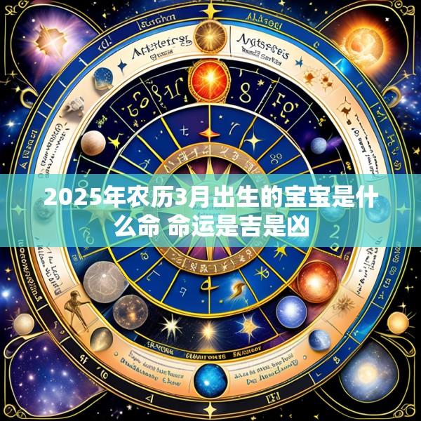 2025年农历3月出生的宝宝是什么命 命运是吉是凶