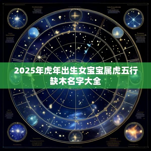2025年虎年出生女宝宝属虎五行缺木名字大全