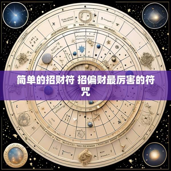 简单的招财符 招偏财最厉害的符咒