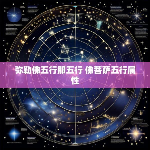 弥勒佛五行那五行 佛菩萨五行属性