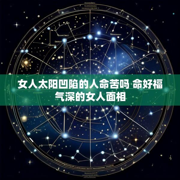 女人太阳凹陷的人命苦吗 命好福气深的女人面相
