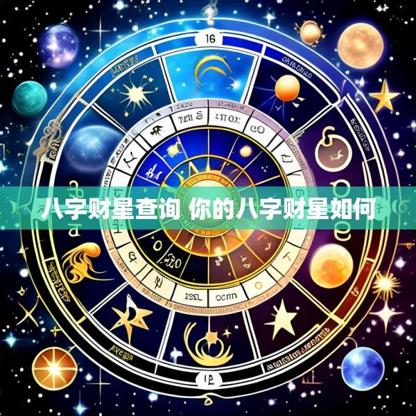 八字财星查询 你的八字财星如何