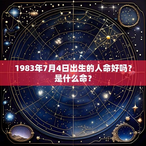 1983年7月4日出生的人命好吗？是什么命？