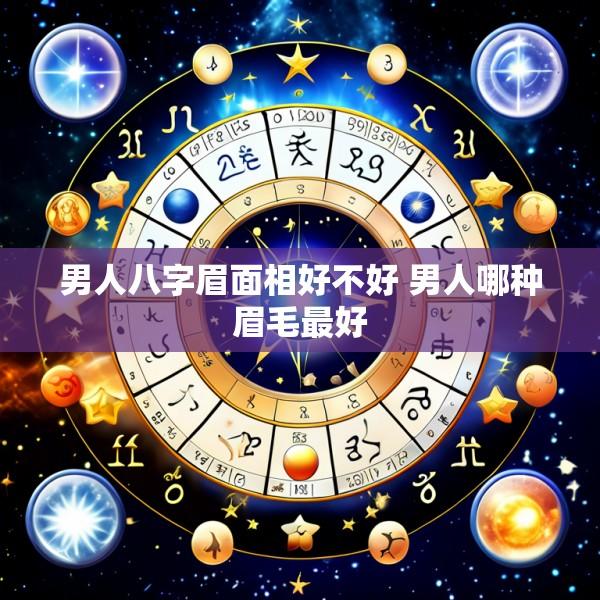 男人八字眉面相好不好 男人哪种眉毛最好