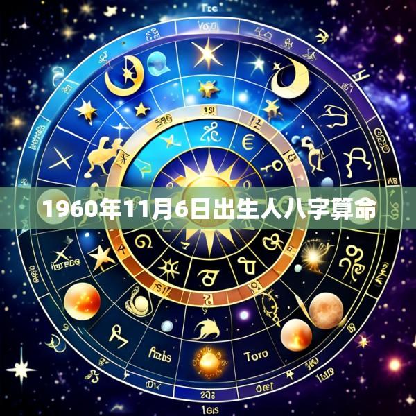 1960年11月6日出生人八字算命