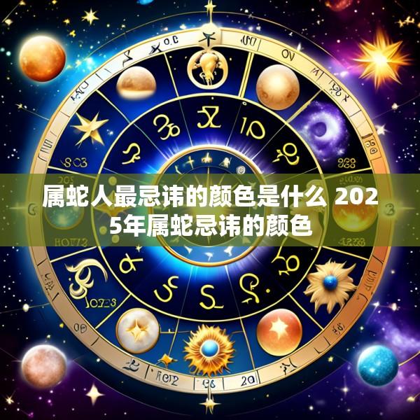 属蛇人最忌讳的颜色是什么 2025年属蛇忌讳的颜色