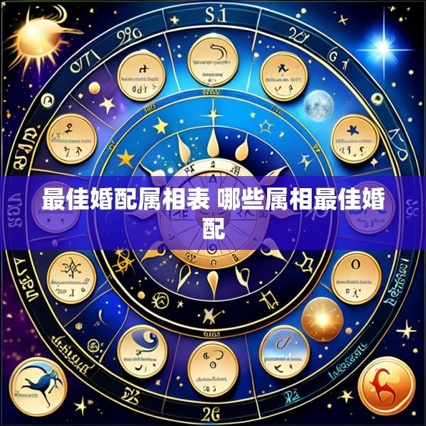 最佳婚配属相表 哪些属相最佳婚配