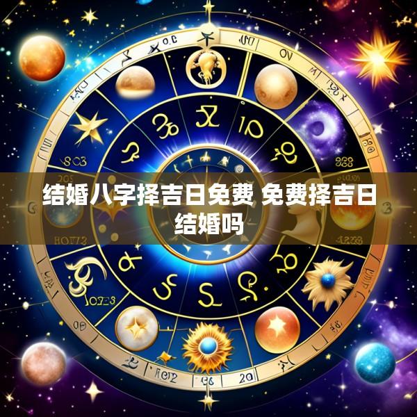 结婚八字择吉日免费 免费择吉日结婚吗