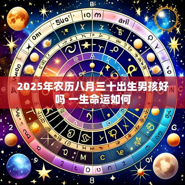 2025年农历八月三十出生男孩好吗 一生命运如何