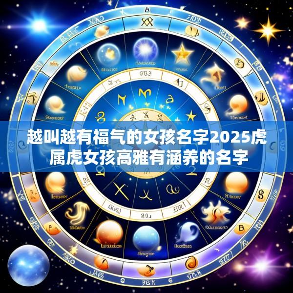 越叫越有福气的女孩名字2025虎 属虎女孩高雅有涵养的名字