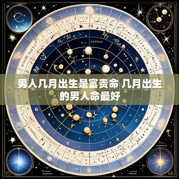 男人几月出生是富贵命 几月出生的男人命最好