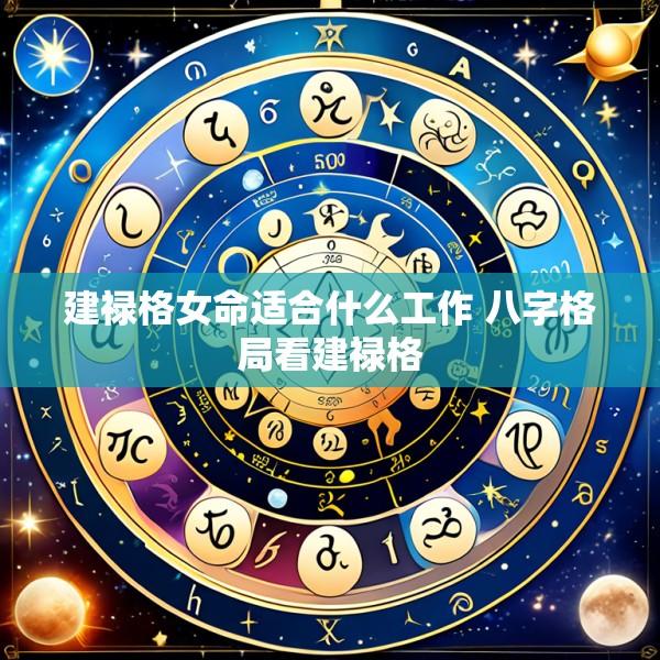 建禄格女命适合什么工作 八字格局看建禄格