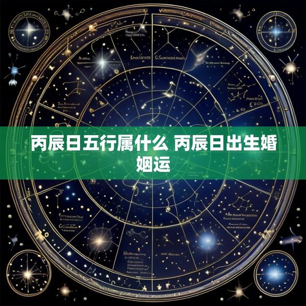丙辰日五行属什么 丙辰日出生婚姻运