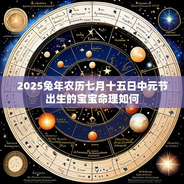 2025兔年农历七月十五日中元节出生的宝宝命理如何