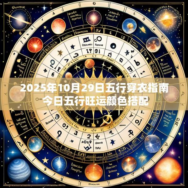 2025年10月29日五行穿衣指南 今日五行旺运颜色搭配