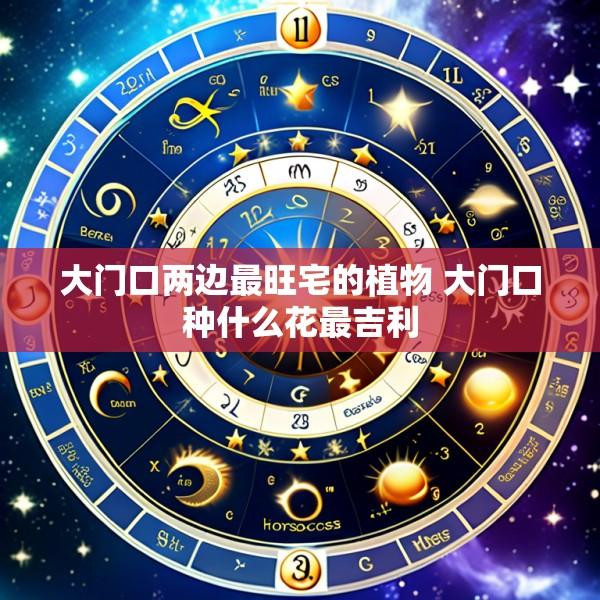大门口两边最旺宅的植物 大门口种什么花最吉利