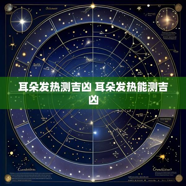 耳朵发热测吉凶 耳朵发热能测吉凶