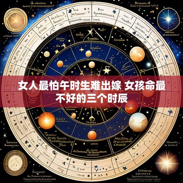 女人最怕午时生难出嫁 女孩命最不好的三个时辰