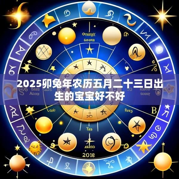 2025卯兔年农历五月二十三日出生的宝宝好不好