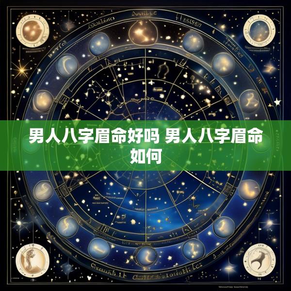 男人八字眉命好吗 男人八字眉命如何