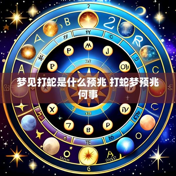 梦见打蛇是什么预兆 打蛇梦预兆何事