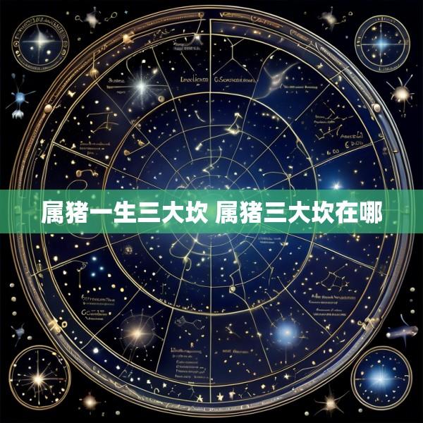 属猪一生三大坎 属猪三大坎在哪
