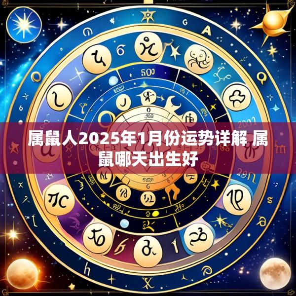 属鼠人2025年1月份运势详解 属鼠哪天出生好