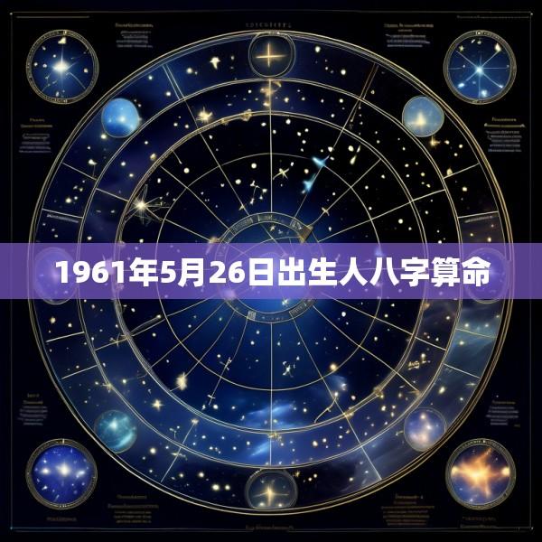 1961年5月26日出生人八字算命