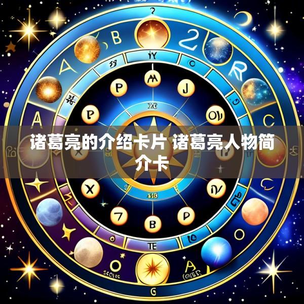诸葛亮的介绍卡片 诸葛亮人物简介卡