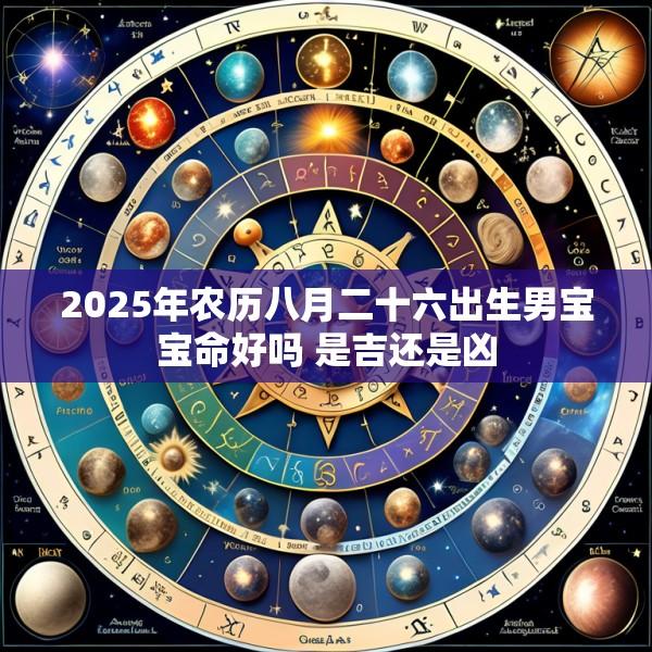 2025年农历八月二十六出生男宝宝命好吗 是吉还是凶