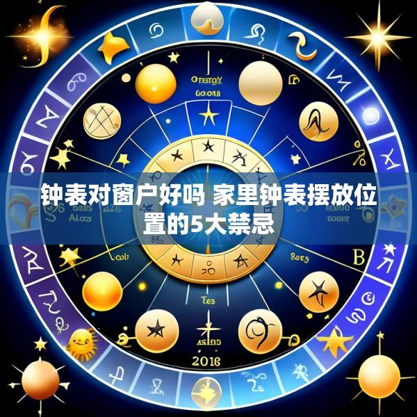 钟表对窗户好吗 家里钟表摆放位置的5大禁忌