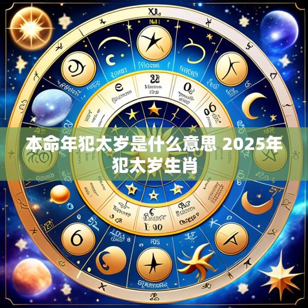 本命年犯太岁是什么意思 2025年犯太岁生肖