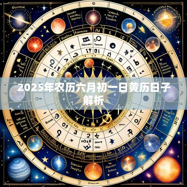 2025年农历六月初一日黄历日子解析