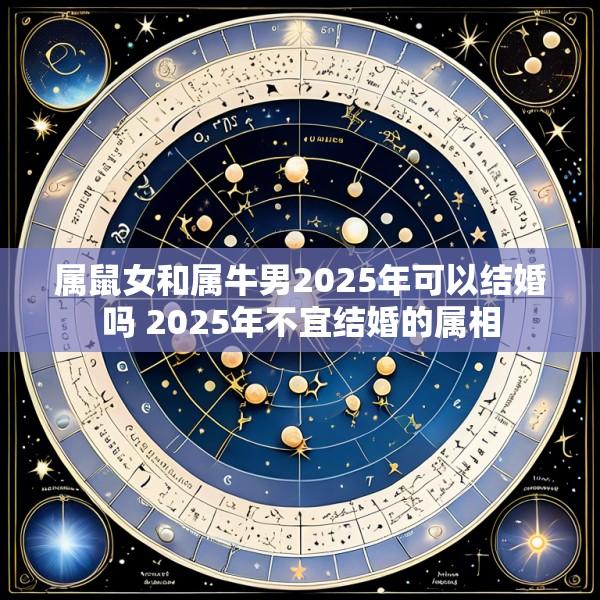 属鼠女和属牛男2025年可以结婚吗 2025年不宜结婚的属相