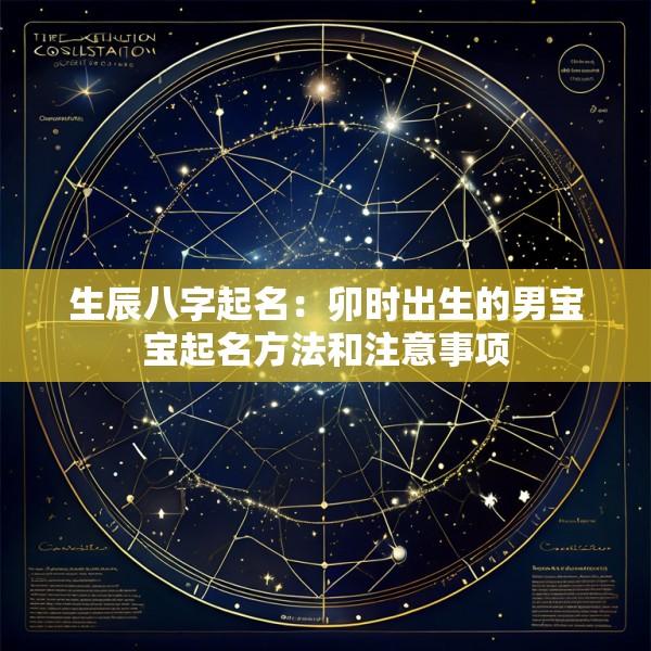 生辰八字起名：卯时出生的男宝宝起名方法和注意事项
