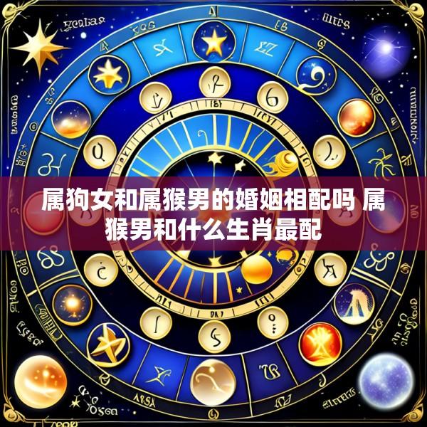属狗女和属猴男的婚姻相配吗 属猴男和什么生肖最配