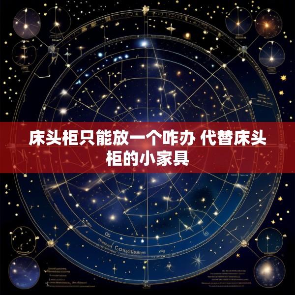床头柜只能放一个咋办 代替床头柜的小家具