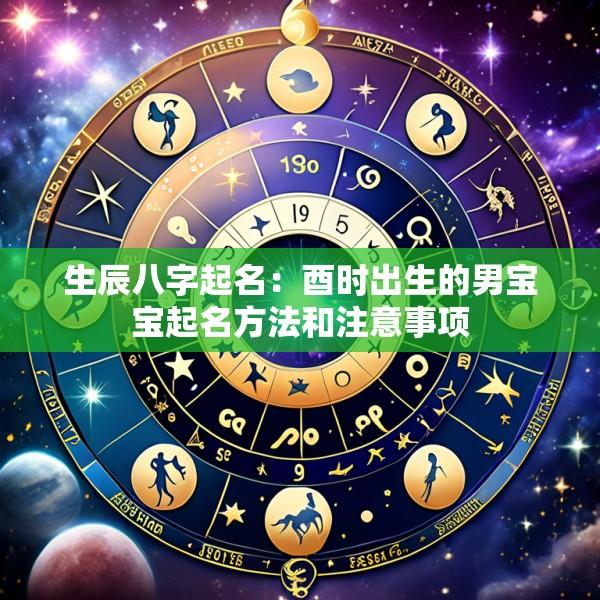 生辰八字起名：酉时出生的男宝宝起名方法和注意事项