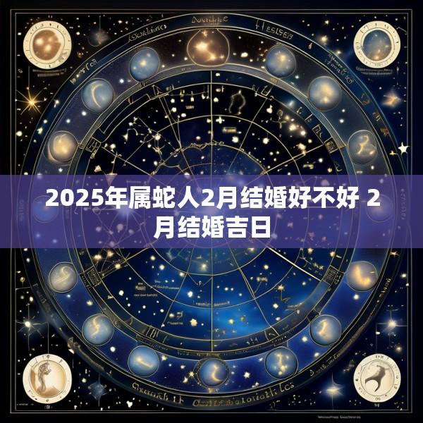 2025年属蛇人2月结婚好不好 2月结婚吉日