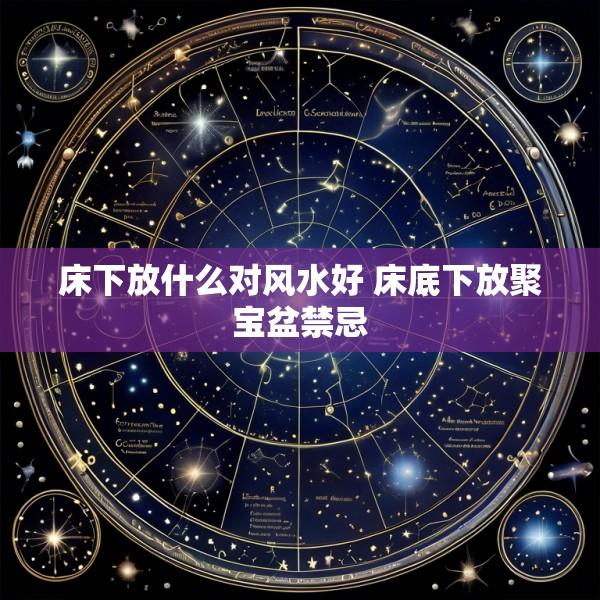 床下放什么对风水好 床底下放聚宝盆禁忌