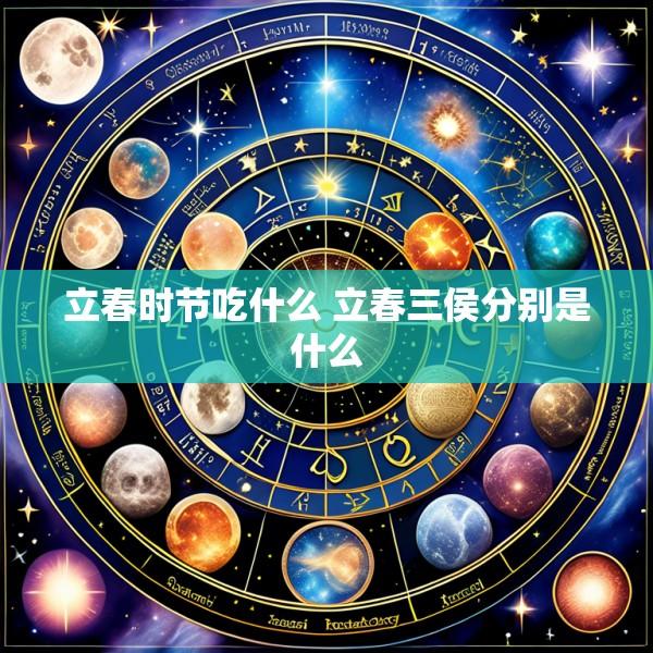 立春时节吃什么 立春三侯分别是什么