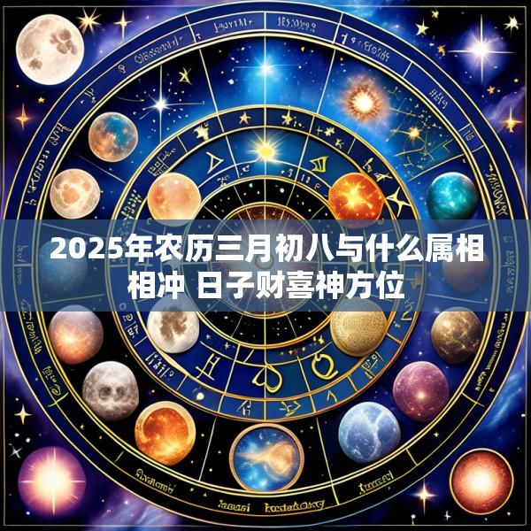 2025年农历三月初八与什么属相相冲 日子财喜神方位
